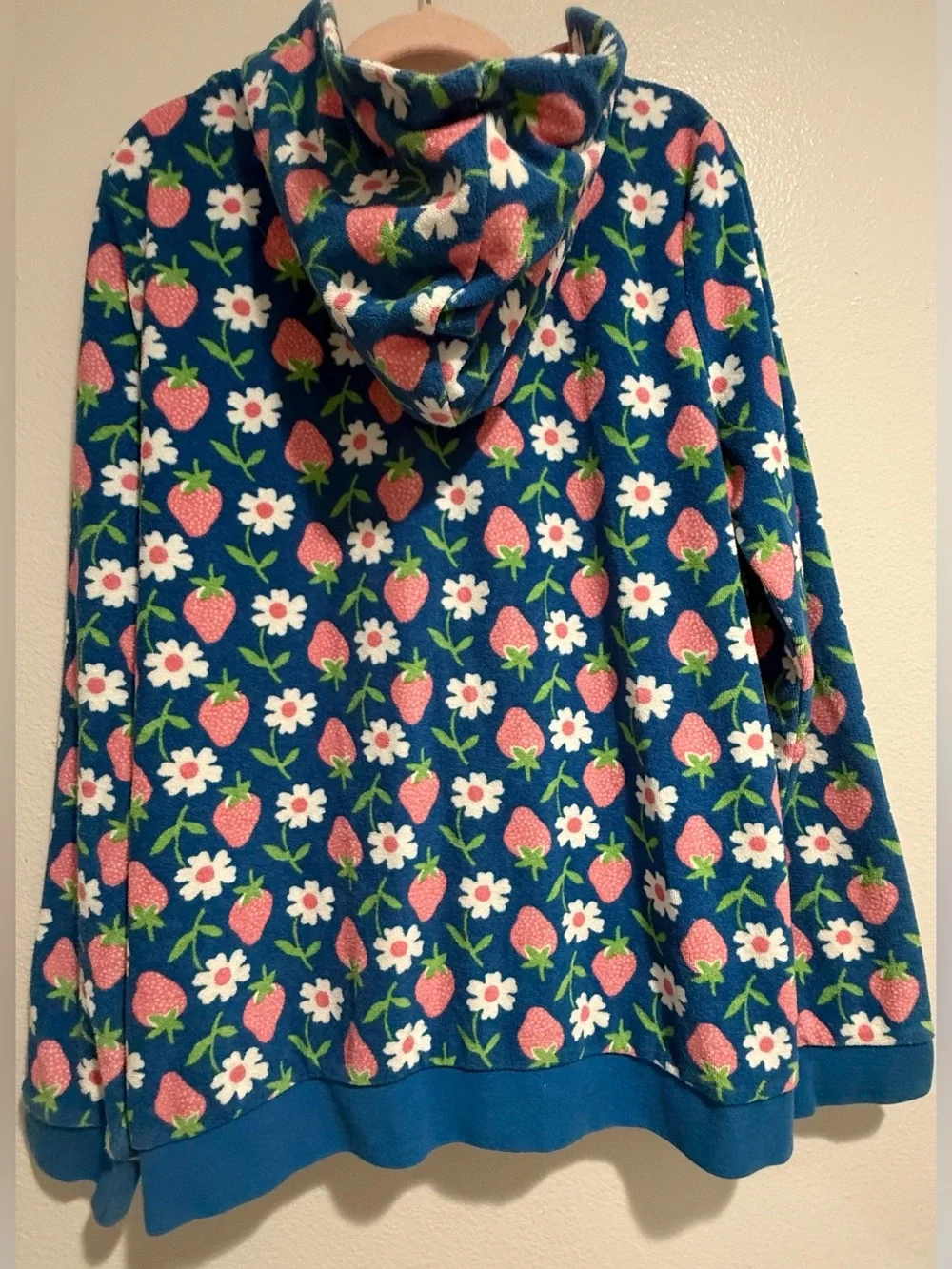 Mini Boden blue hooded